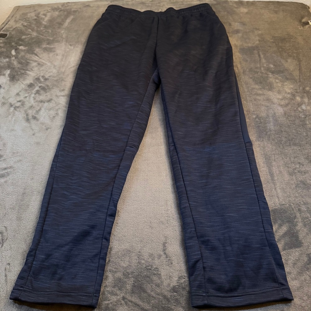 Tek Gear Dry Tek Pants Mens Medium Navy Blue Space Dye Athletic Jogger